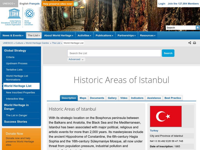 Unesco: Historic Areas of Istanbul Handout Unesco: Historic Areas of Istanbul Handout