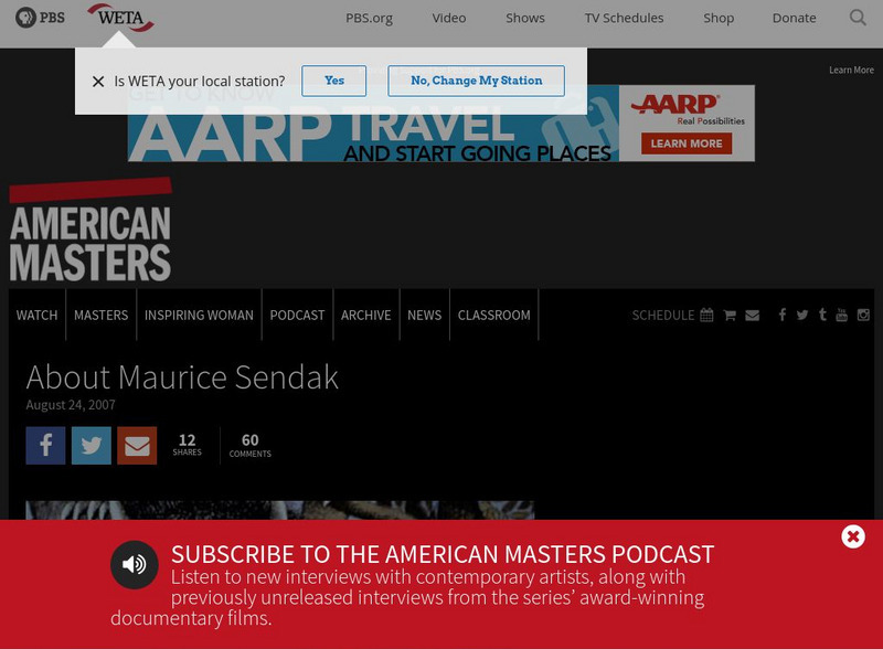 Pbs American Masters: Maurice Sendak Website Pbs American Masters: Maurice Sendak Website