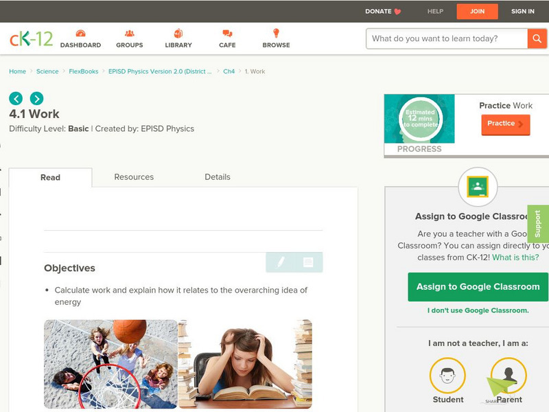 Ck 12: Work Unit Plan Ck 12: Work Unit Plan
