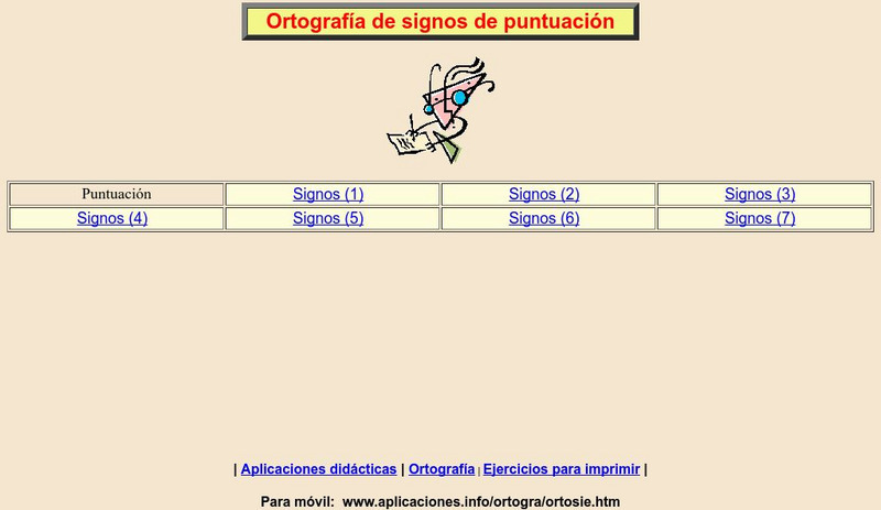Aplicaciones: Ortografia Interactiva De Signos De Puntuacion Activity Aplicaciones: Ortografia Interactiva De Signos De Puntuacion Activity