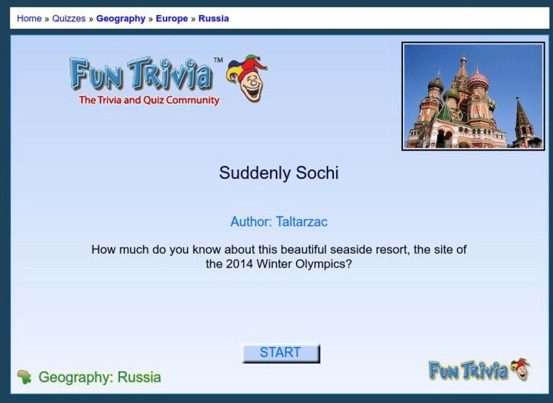 Fun Trivia: Suddenly Sochi Interactive Fun Trivia: Suddenly Sochi Interactive