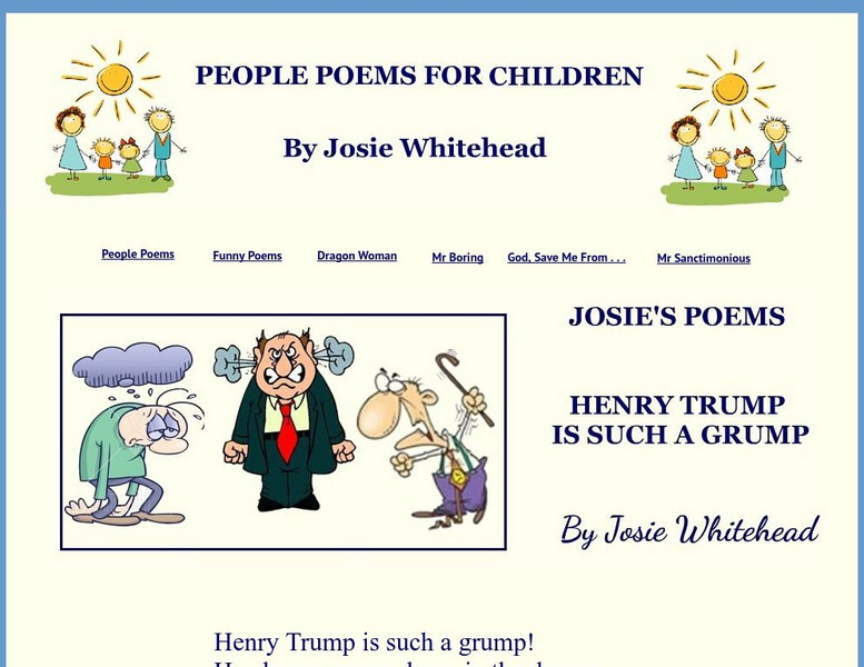 Josie's Poems "Henry Trump Is a Grump" Primary