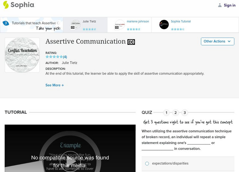 Sophia: Assertive Communication: Lesson 2 Unit Plan Sophia: Assertive Communication: Lesson 2 Unit Plan