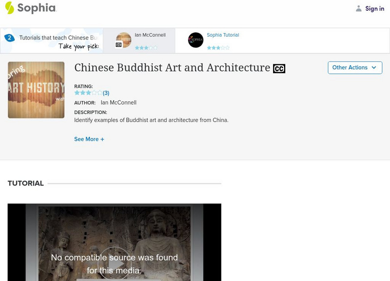 Sophia: Chinese Buddhist Art and Architecture: Lesson 1 Instructional Video Sophia: Chinese Buddhist Art and Architecture: Lesson 1 Instructional Video