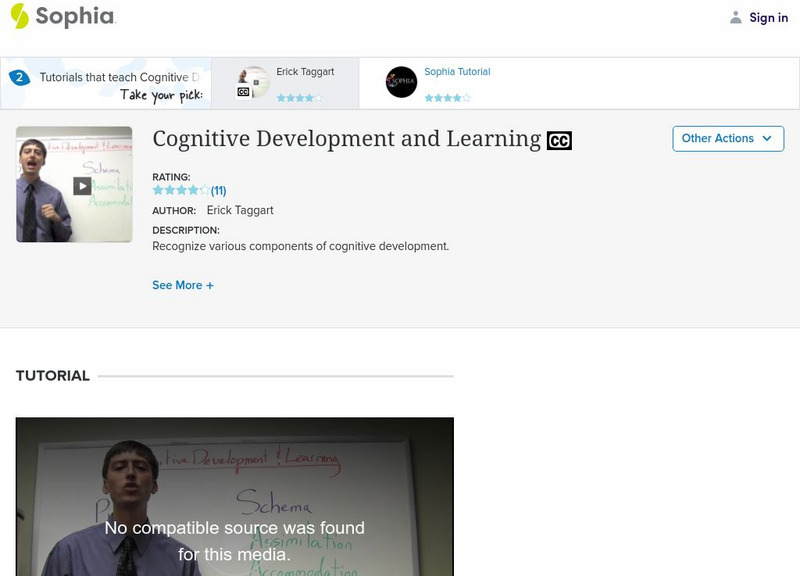 Sophia: Cognitive Development and Learning Instructional Video