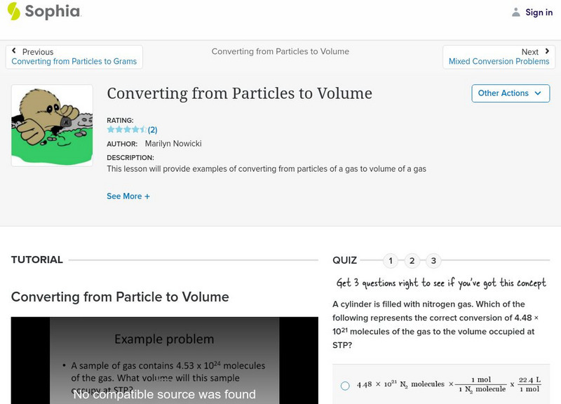 Sophia: Converting From Particles to Volume Instructional Video