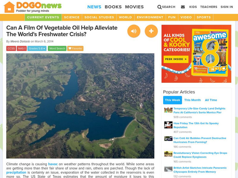 Dogo News: Week of 3 10 14: Freshwater Crisis Article Dogo News: Week of 3 10 14: Freshwater Crisis Article