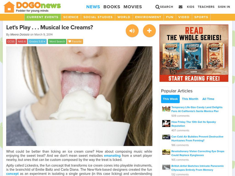 Dogo News: Week of 3 10 14: Let's Play . . . Musical Ice Creams? Article Dogo News: Week of 3 10 14: Let's Play . . . Musical Ice Creams? Article