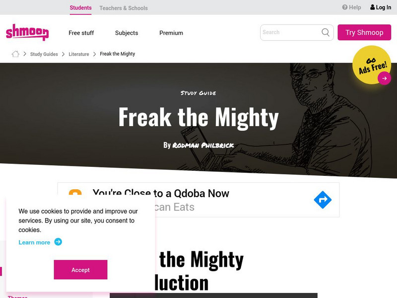 Shmoop: Freak the Mighty, by Rodman Philbrick Unit Plan Shmoop: Freak the Mighty, by Rodman Philbrick Unit Plan