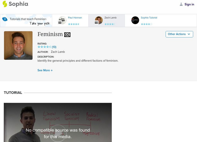 Sophia: Feminism:lesson 3 Instructional Video Sophia: Feminism:lesson 3 Instructional Video