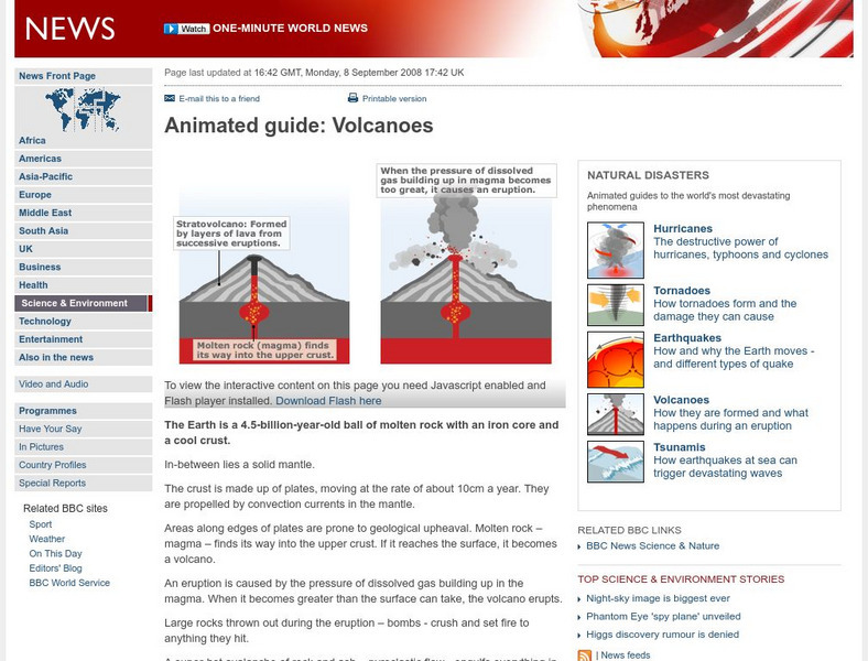 Bbc: Animated Guide: Volcanoes Interactive Bbc: Animated Guide: Volcanoes Interactive