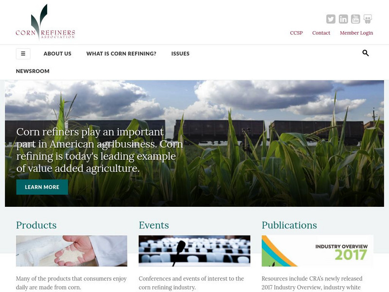 The Corn Refiners Association: Corn in Our Daily Lives Website