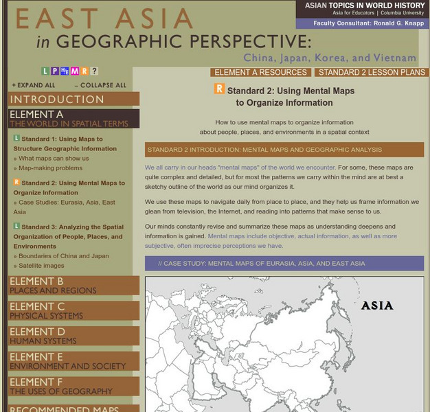 Columbia University: East Asia in Geographical Perspective Unit Plan Columbia University: East Asia in Geographical Perspective Unit Plan