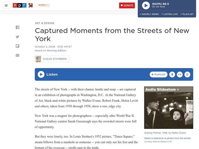 Npr: The Streets of New York Website Npr: The Streets of New York Website