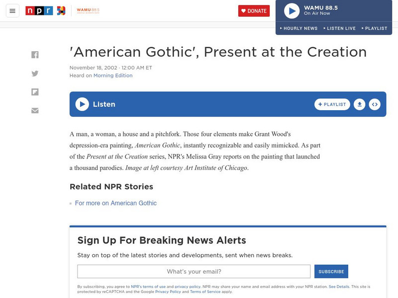 Npr: American Gothic Audio Npr: American Gothic Audio