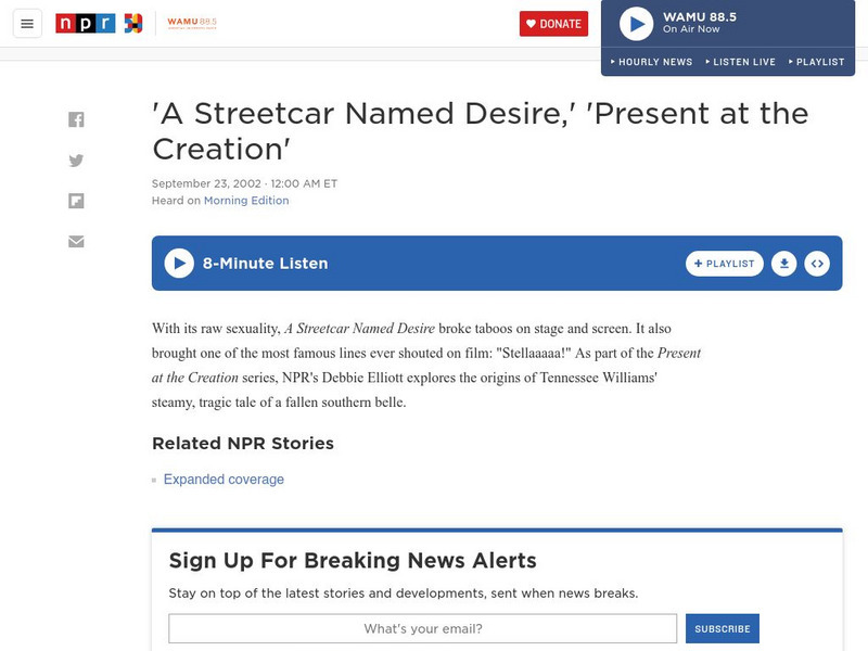 Npr: A Streetcar Named Desire Audio Npr: A Streetcar Named Desire Audio