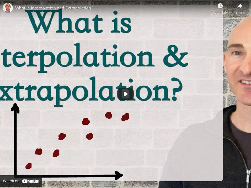 Mario's Math Tutoring: What Is Interpolation and Extrapolation? Instructional Video