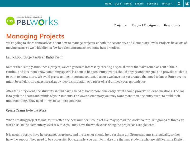 Pbl Works: Managing Projects Professional Doc Pbl Works: Managing Projects Professional Doc