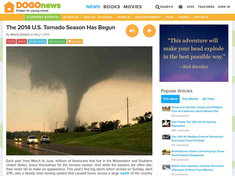 Dogo News: Week of 5 5 14: 2014 u.s Tornado Season Has Begun Article Dogo News: Week of 5 5 14: 2014 u.s Tornado Season Has Begun Article