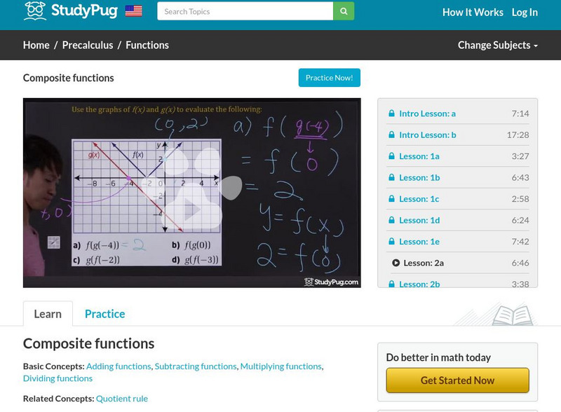 Study Pug: Composite Functions Instructional Video Study Pug: Composite Functions Instructional Video