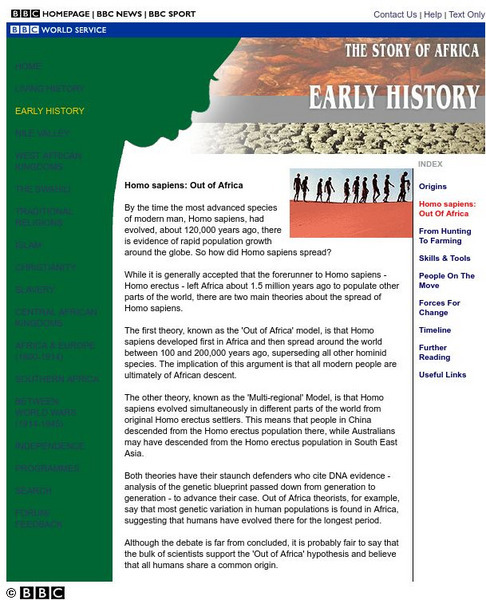 Bbc: The Story of Afrca: Early History Article