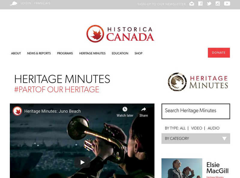 History by the Minute: Juno Beach Website History by the Minute: Juno Beach Website