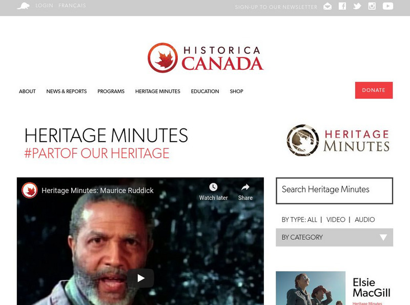 History by the Minute: Maurice Ruddick Website History by the Minute: Maurice Ruddick Website