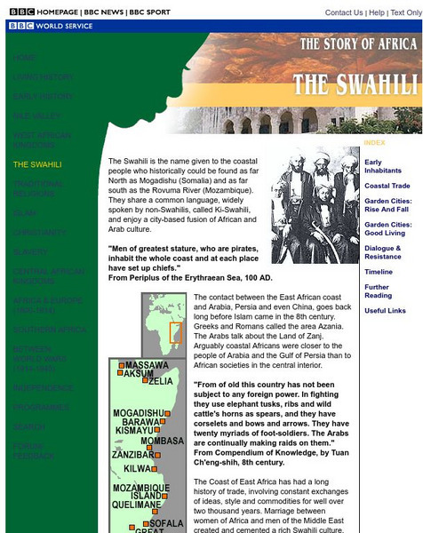 Bbc: The Story of Africa: The Swahili Article
