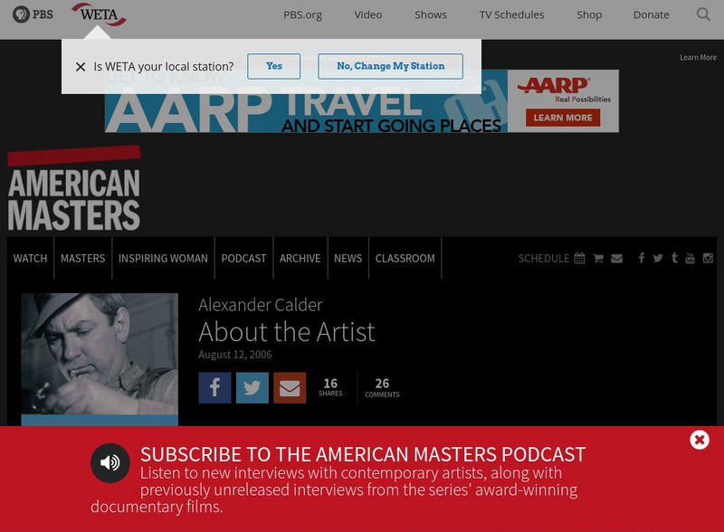 Pbs: American Masters: Alexander Calder Website