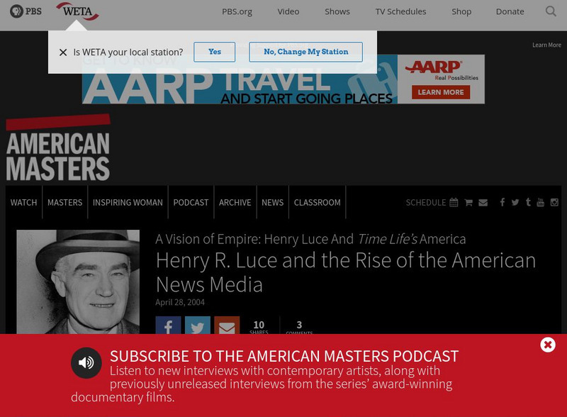 Pbs: American Masters: Henry Luce Website Pbs: American Masters: Henry Luce Website