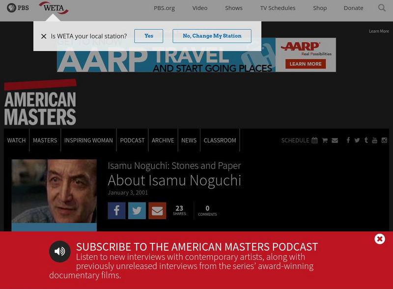 Pbs: American Masters: Isamu Noguchi Website Pbs: American Masters: Isamu Noguchi Website