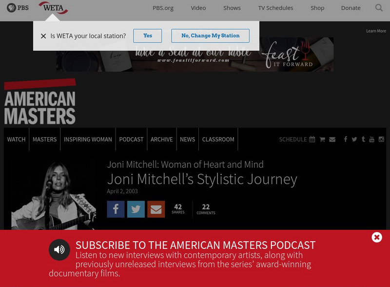 Pbs: American Masters: Joni Mitchell Website Pbs: American Masters: Joni Mitchell Website