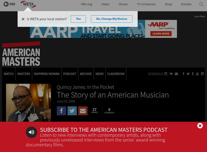 Pbs: American Masters: Quincy Jones Website Pbs: American Masters: Quincy Jones Website