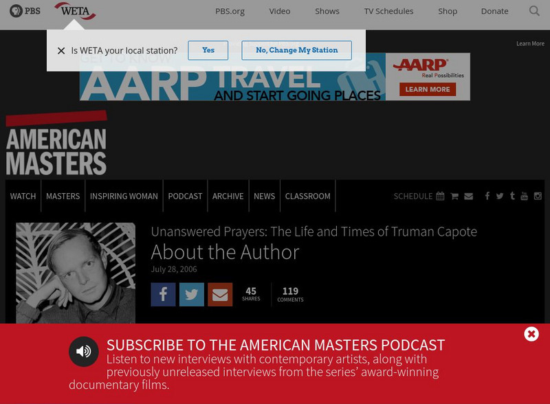 Pbs: American Masters: Truman Capote Website Pbs: American Masters: Truman Capote Website