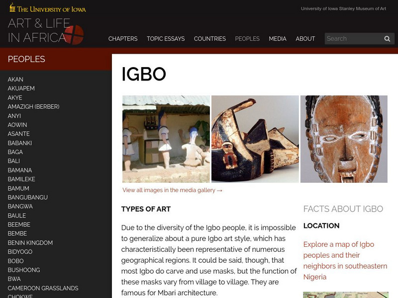 University of Iowa: Igbo Information Graphic University of Iowa: Igbo Information Graphic