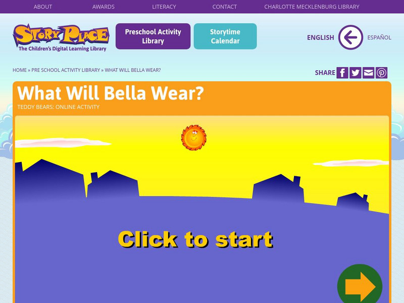 Story Place: What Will Bella Wear? Activity