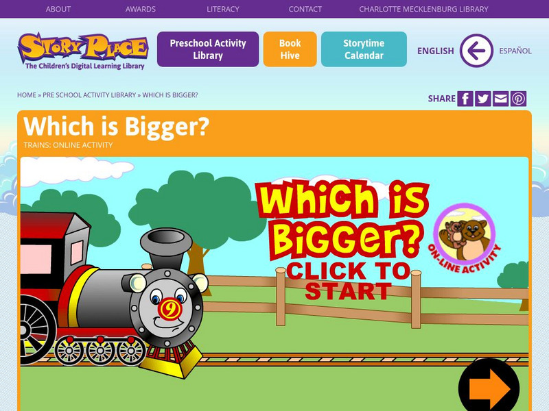 Story Place: Which Is Bigger? Activity