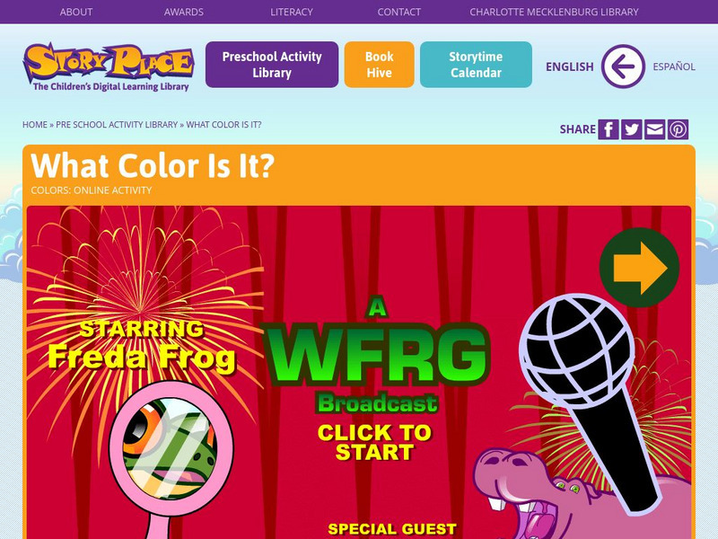 Story Place Pre School Library: What Color Is It? Activity Story Place Pre School Library: What Color Is It? Activity
