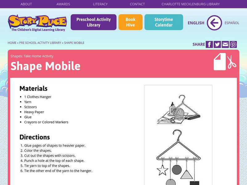 Story Place: Shape Mobile Activity Story Place: Shape Mobile Activity