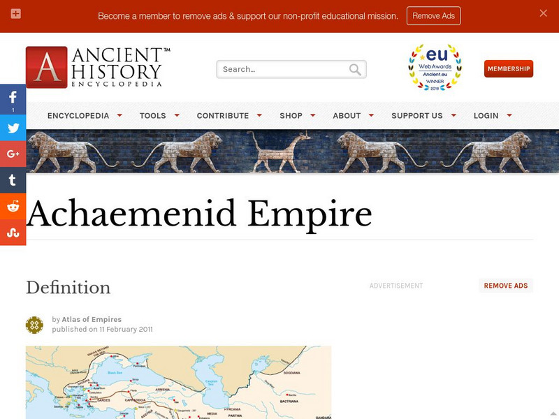 World History Encyclopedia: Achaemenid Empire Handout World History Encyclopedia: Achaemenid Empire Handout
