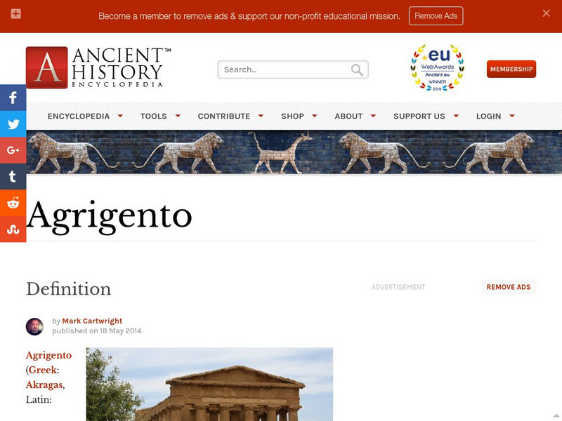 World History Encyclopedia: Agrigento Handout World History Encyclopedia: Agrigento Handout