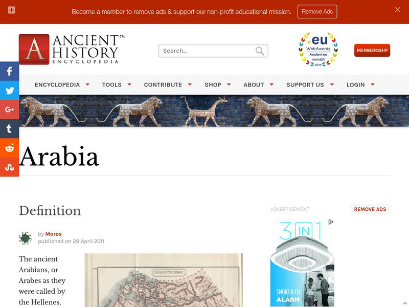 World History Encyclopedia: Arabia Handout