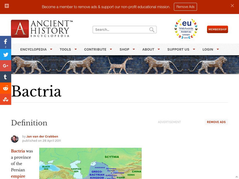 World History Encyclopedia: Bactria Handout