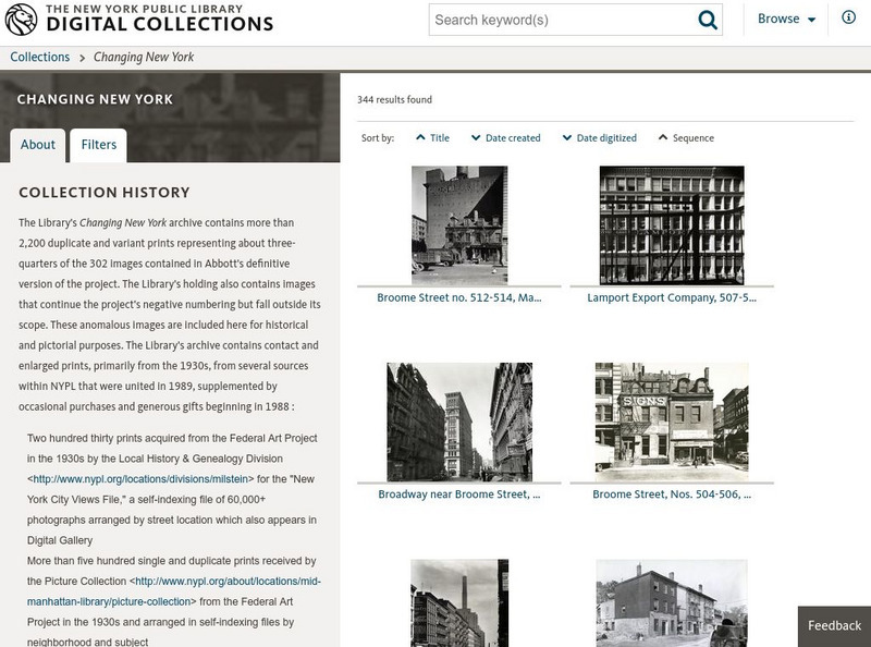 Nypl Digital Gallery: Changing New York: Photographs by Berenice Abbott Graphic Nypl Digital Gallery: Changing New York: Photographs by Berenice Abbott Graphic