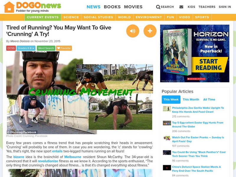 Dogo News: Give 'Crunning' a Try! Article Dogo News: Give 'Crunning' a Try! Article