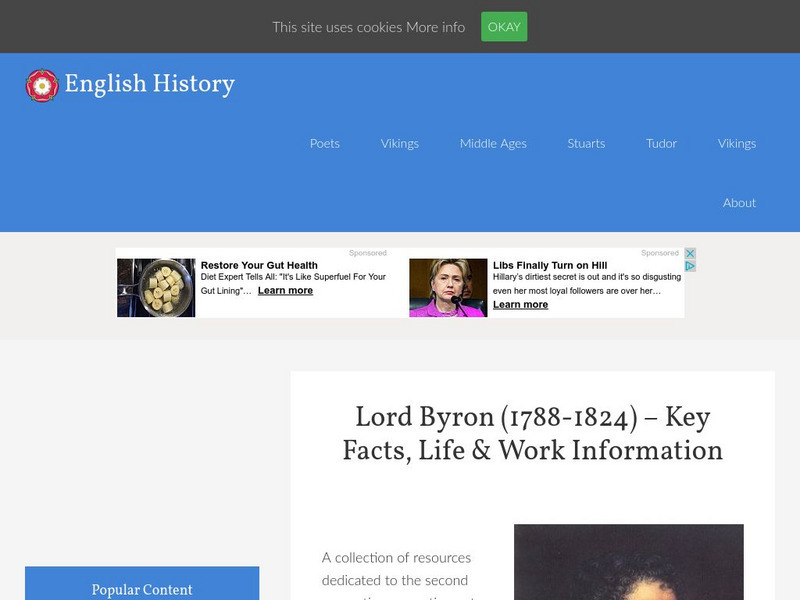 Byron: A Comprehensive Study of His Life and Work Website Byron: A Comprehensive Study of His Life and Work Website