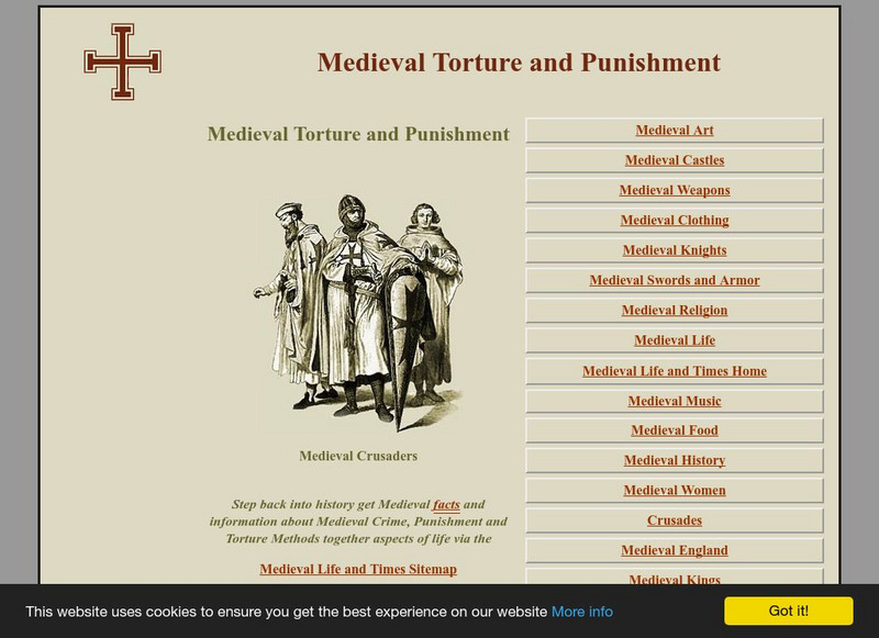 Medieval Life and Times: Medieval Torture and Punishment Handout