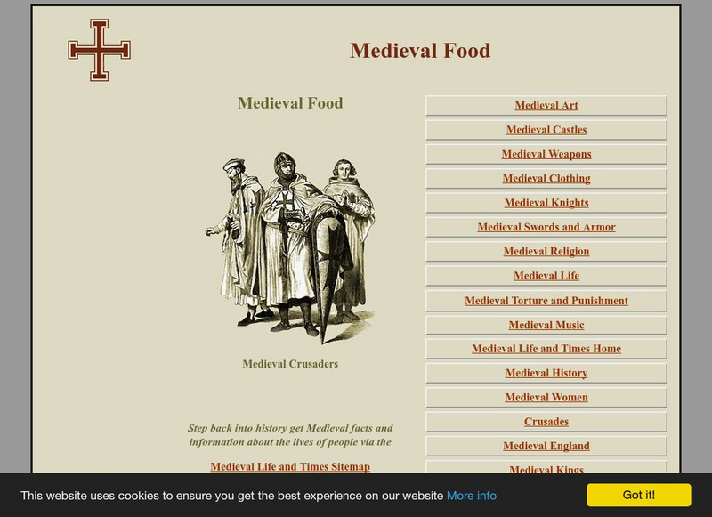 Medieval Life and Times: Middle Ages Food Handout Medieval Life and Times: Middle Ages Food Handout