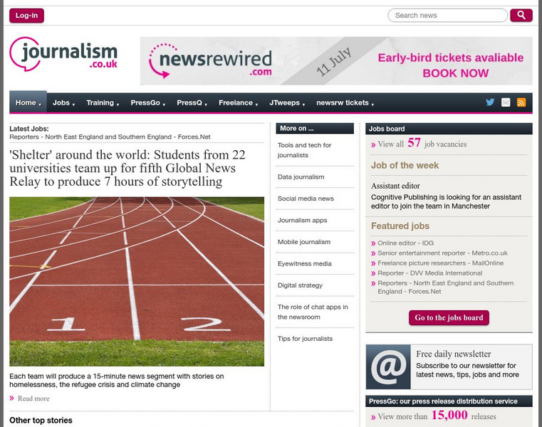 Online News for Journalists Website Online News for Journalists Website