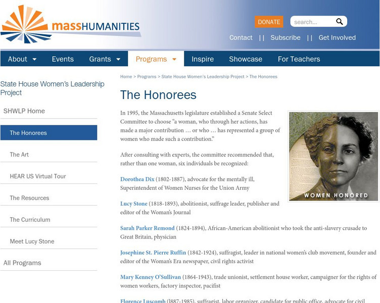 Massachusetts Foundation for Humanities: Lucy Stone Activity Massachusetts Foundation for Humanities: Lucy Stone Activity